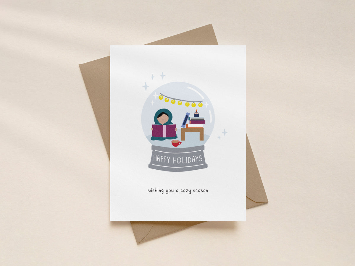 Cozy Snowglobe Holiday Card