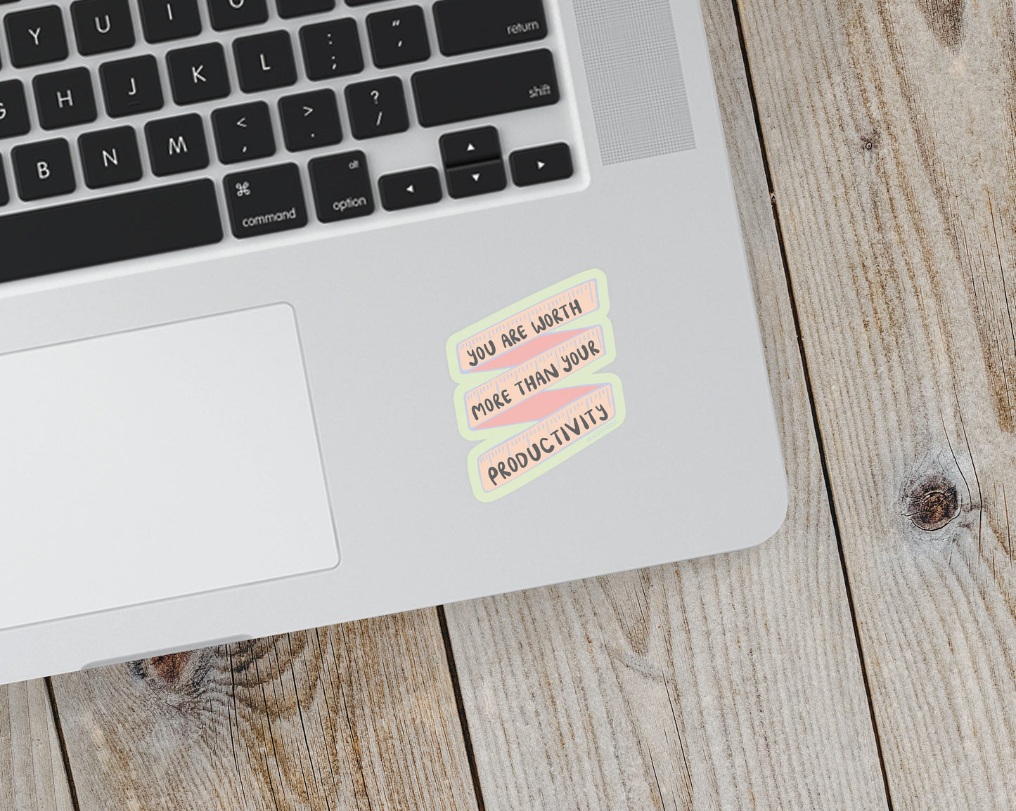 You Are More Than Your Productivity Vinyl Sticker - additional product photo 3