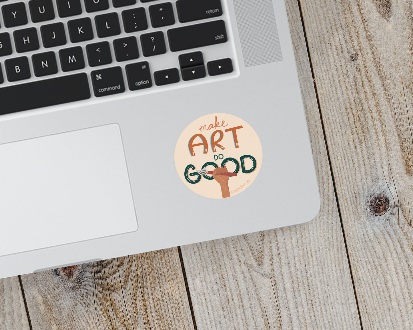 Make Art Do Good Vinyl Sticker - additional product photo 3