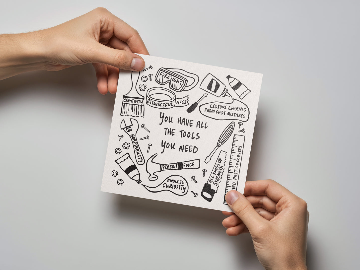 You Have All the Tools You Need Encouragement Card - additional product photo 2