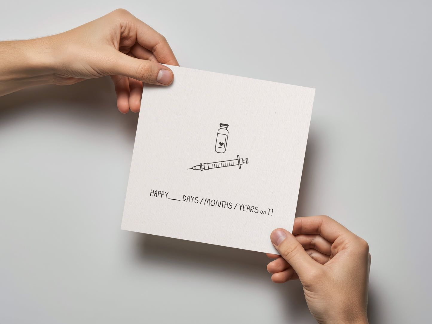 Happy X on T! Gender Transition Card - additional product photo 2