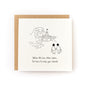 Rebuild Sandcastle Letterpress Card showing two figures with buckets facing a sandcastle and uplifting message below.