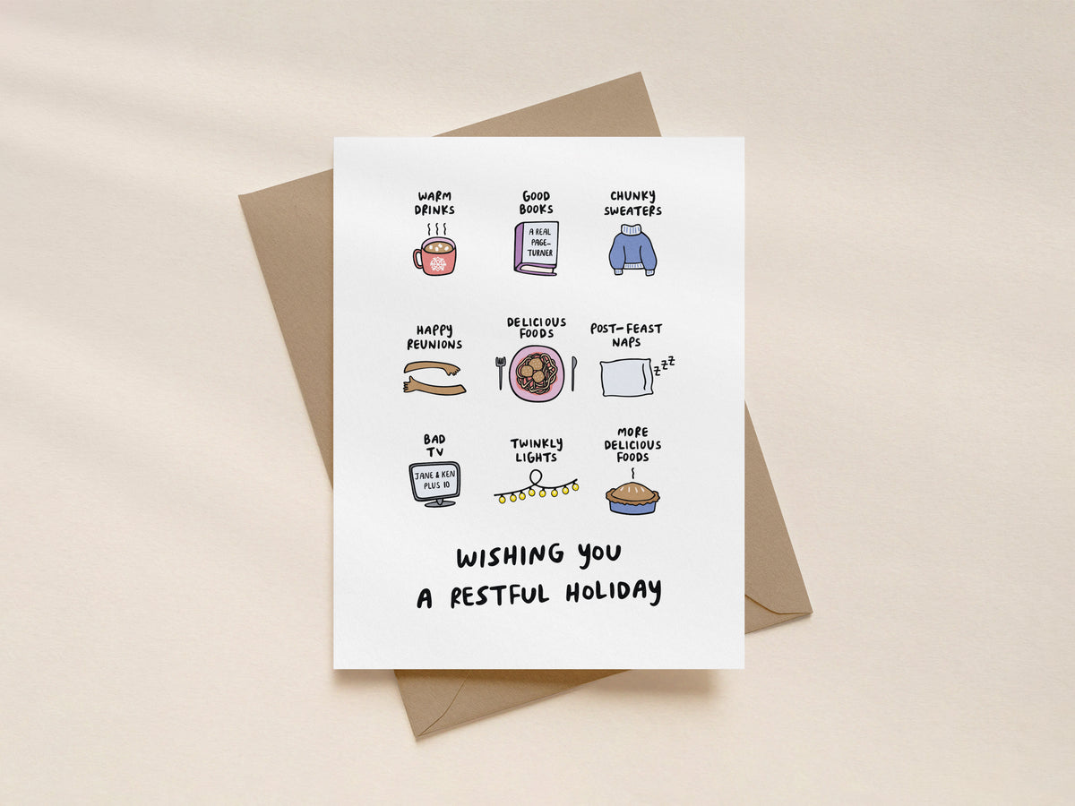 Wishing You a Restful Holiday Card