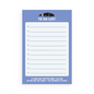Deserve to Rest Notepad blue 4x6 inches to do list with motivational quote and 50 blank pages.