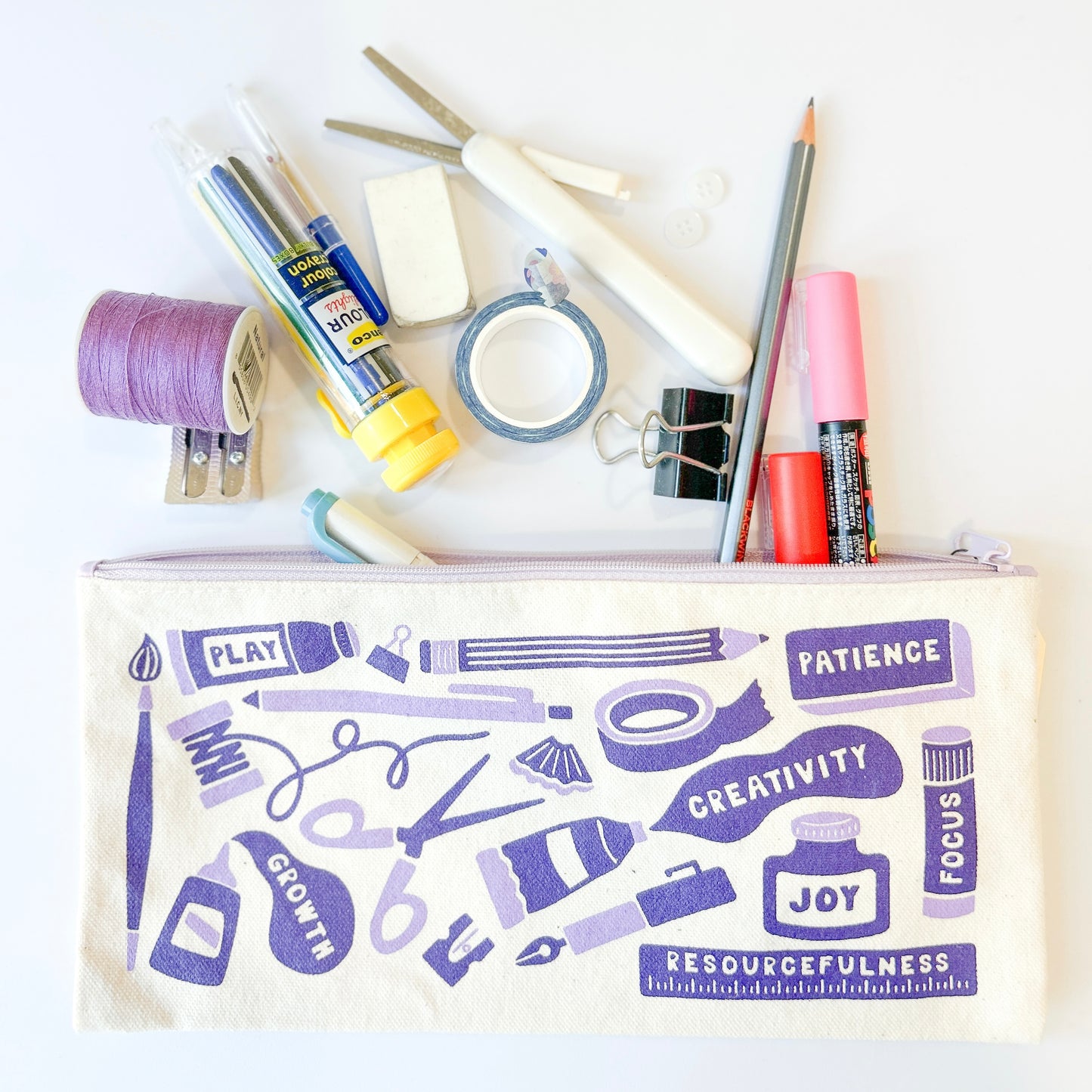 Creative Tools Canvas Zipper Pouch