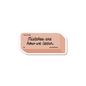 Mistakes Are How We Learn Eraser Sticker with inspirational text on matte vinyl, durable and weatherproof, 3-inch size.