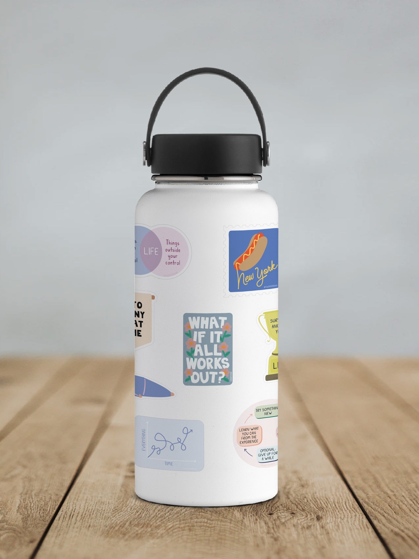 What if It All Works Out? Matte Vinyl Sticker