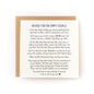 Advice for the Happy Couple Wedding Letterpress Card featuring heartfelt relationship advice on a folded luxe white cardstock.