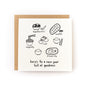 Auspicious Foods Lunar New Year Letterpress Card featuring symbolic Chinese dishes for luck and prosperity.