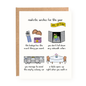 NYC Realistic Wishes for the Year Card with humorous New York City-themed illustrations and low-expectation birthday wishes.