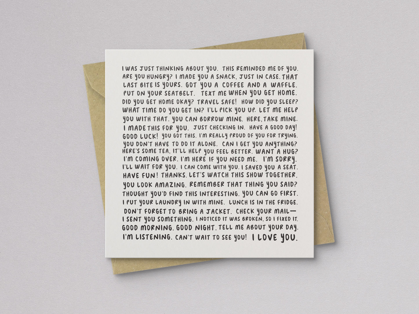 Love Languages Love & Friendship Card - additional product photo 1