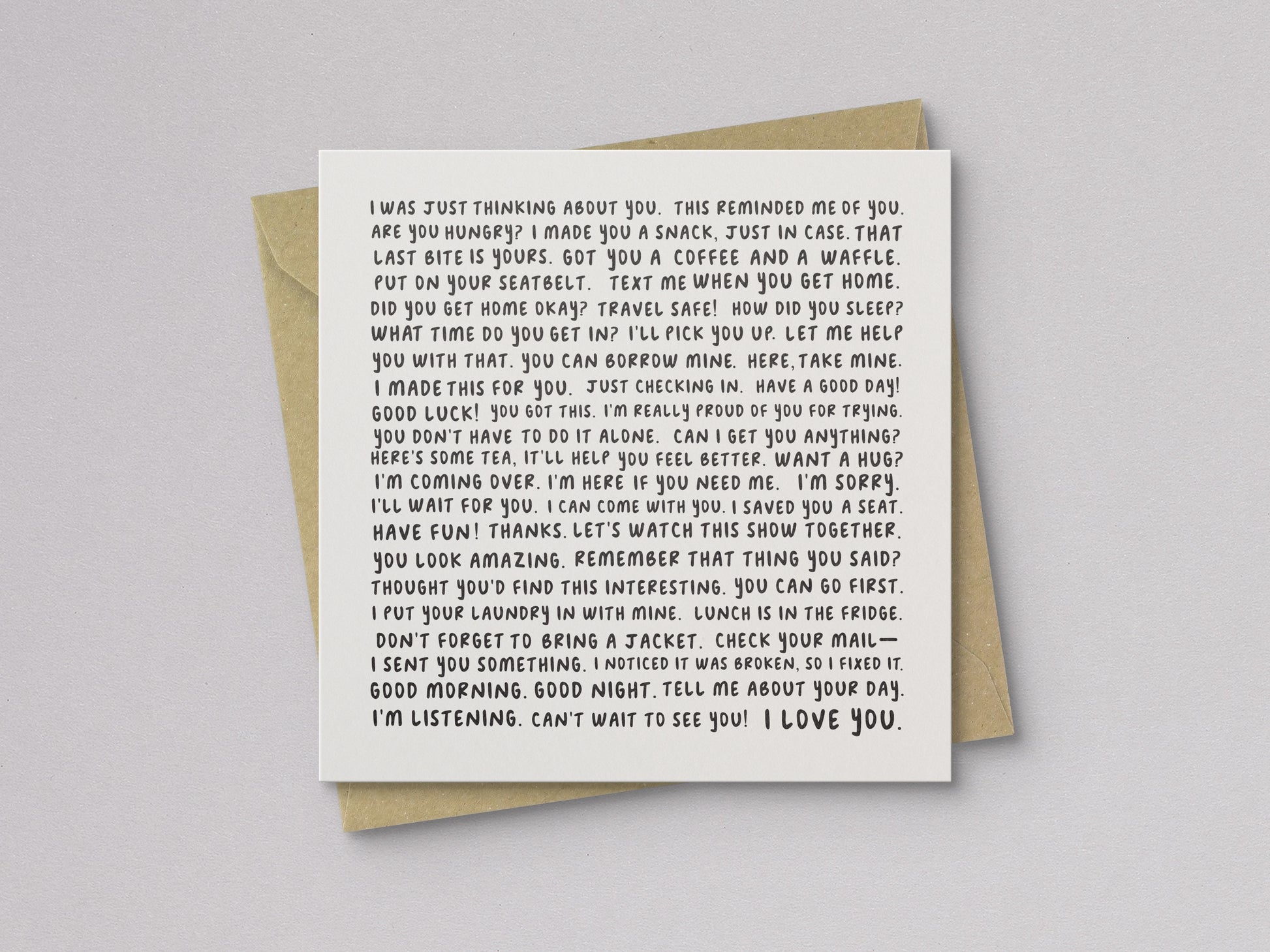 Love Languages Love & Friendship Card - additional product photo 1