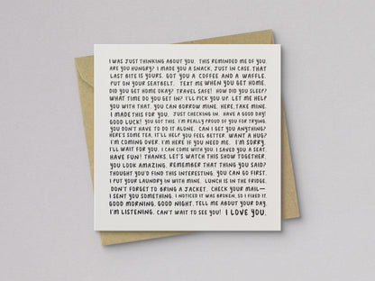 Love Languages Love & Friendship Card - additional product photo 1