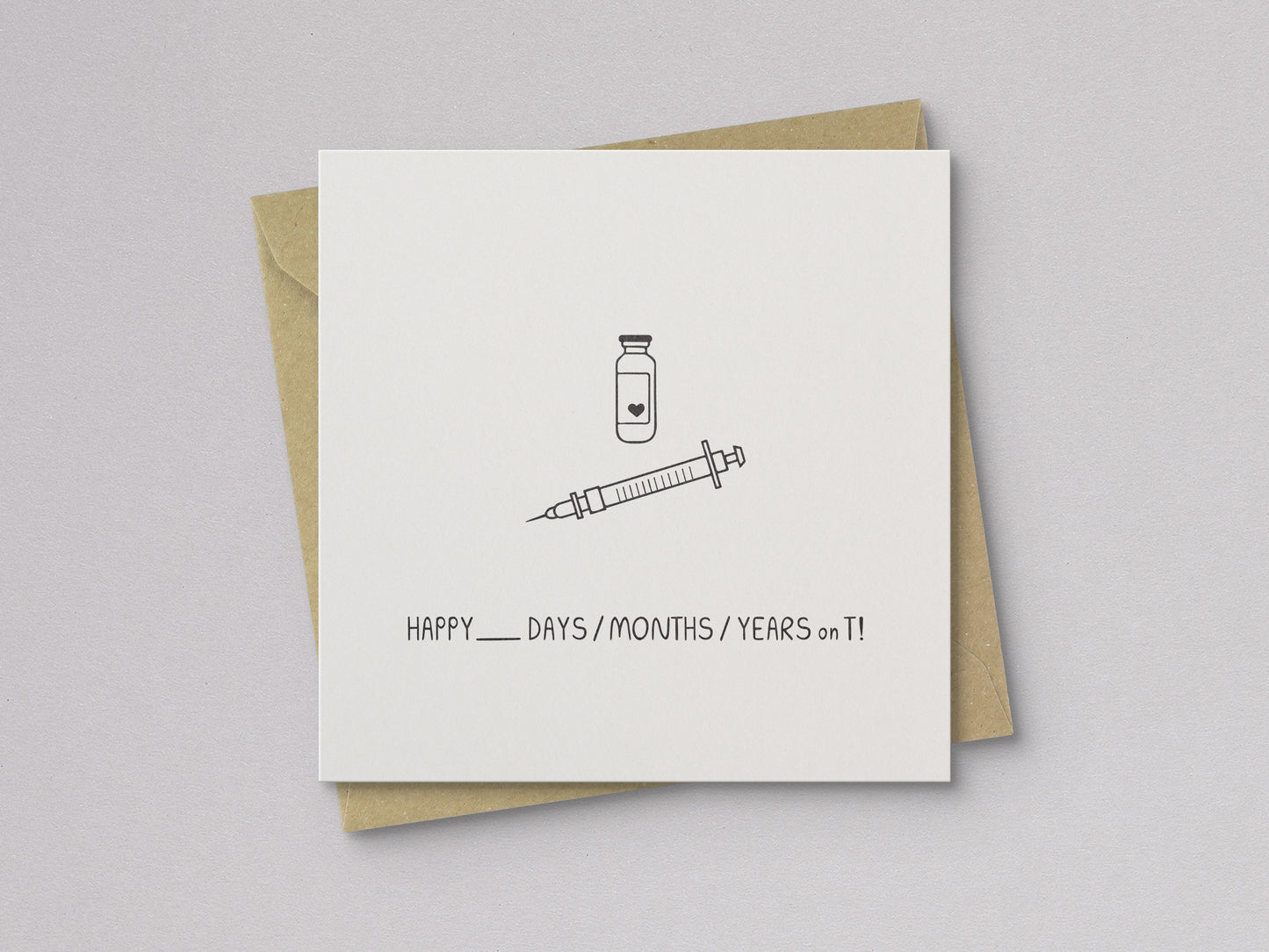 Happy X on T! Gender Transition Card - additional product photo 1