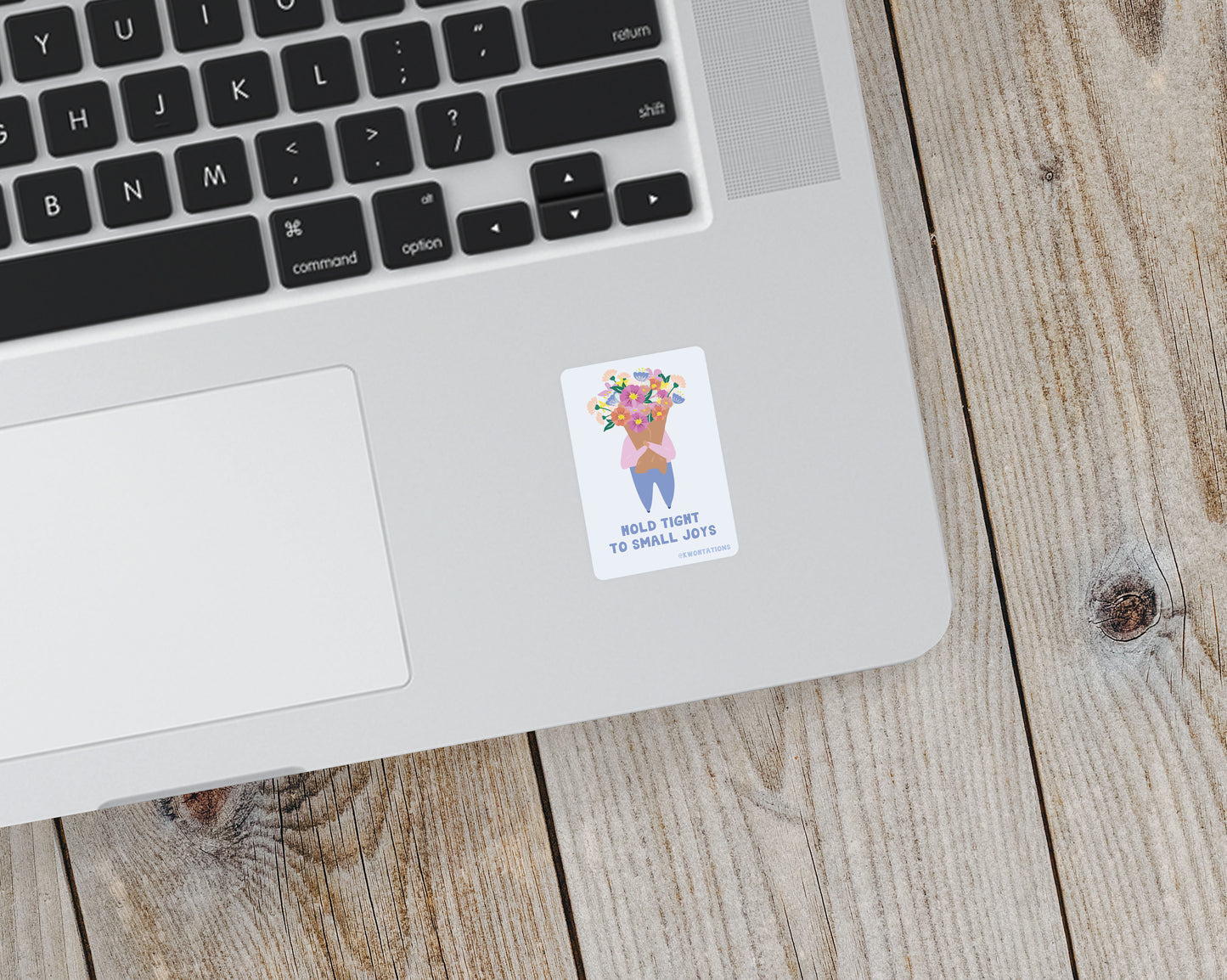 Hold Tight to Small Joys Matte Vinyl Sticker - additional product photo 1