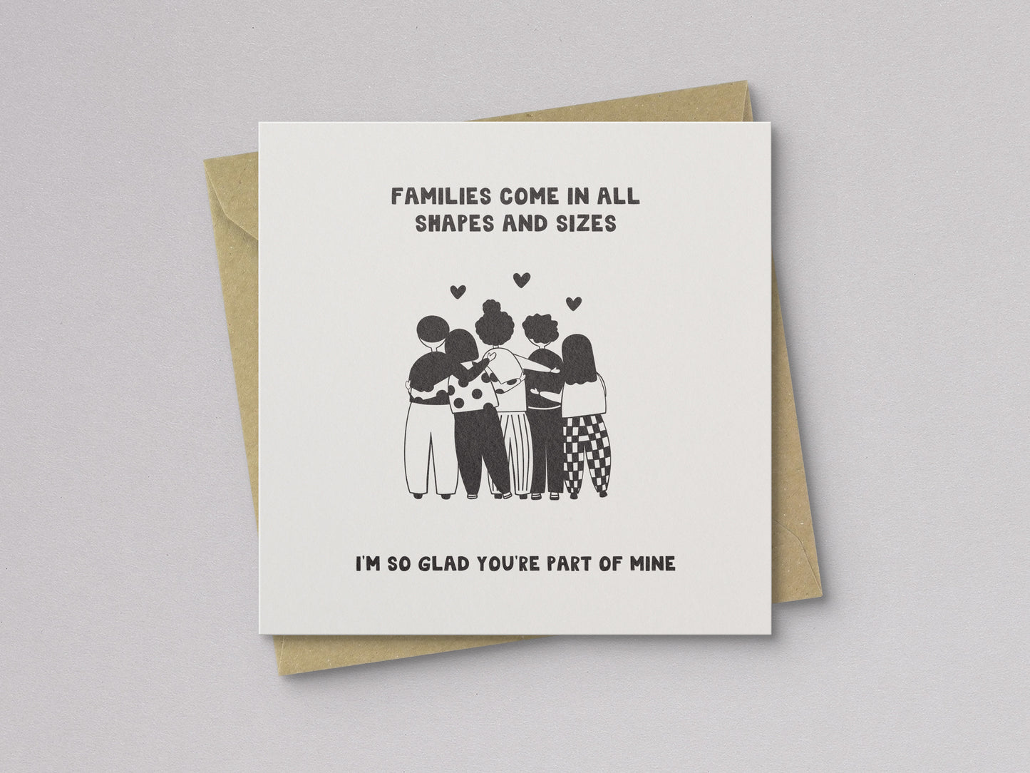 Families Come in All Shapes Card - additional product photo 1