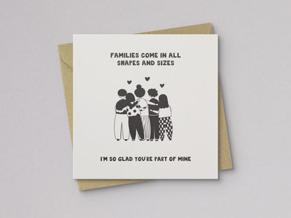Families Come in All Shapes Card - additional product photo 1