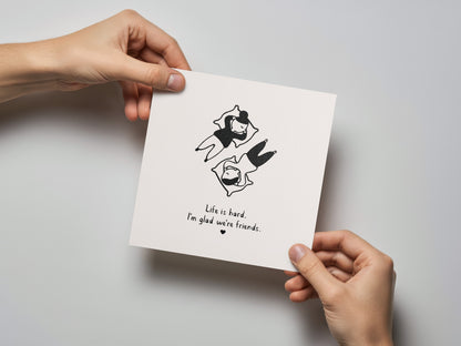 I'm Glad We're Friends Friendship Card - additional product photo 2