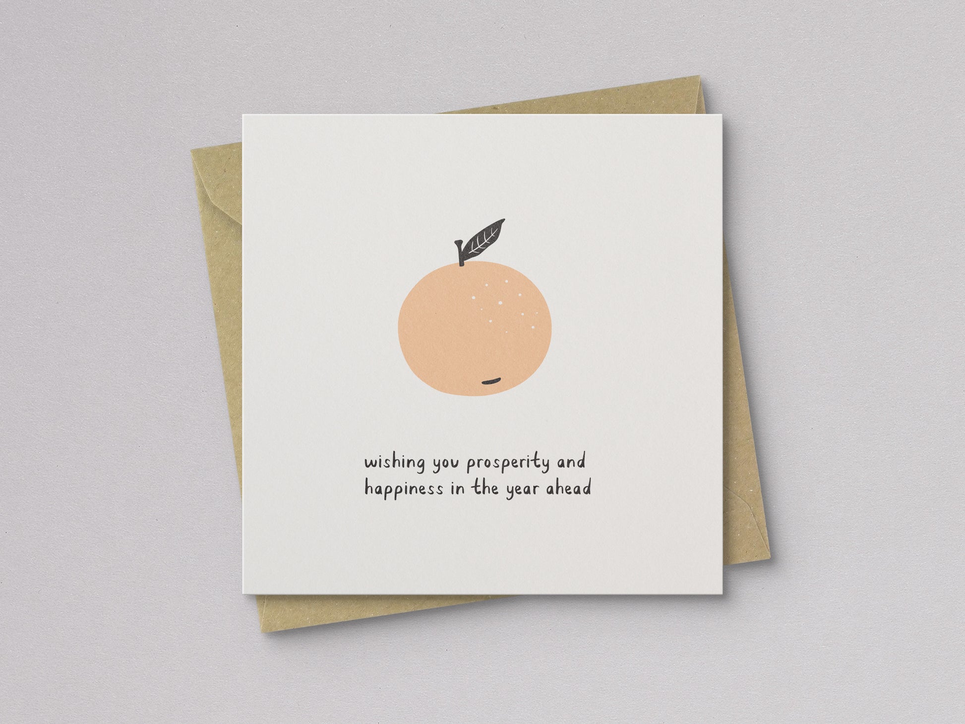 Lucky Orange Lunar New Year Card - additional product photo 1