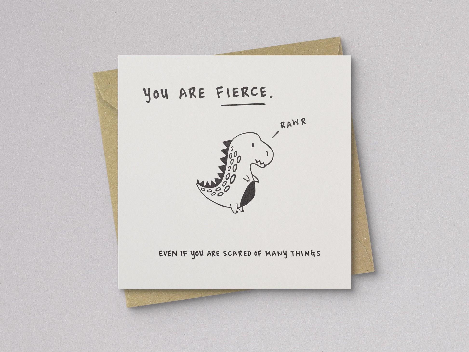 You Are Fierce Encouragement Card - additional product photo 1