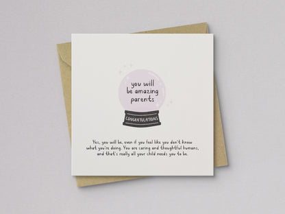 Amazing Parents New Baby Card - additional product photo 1
