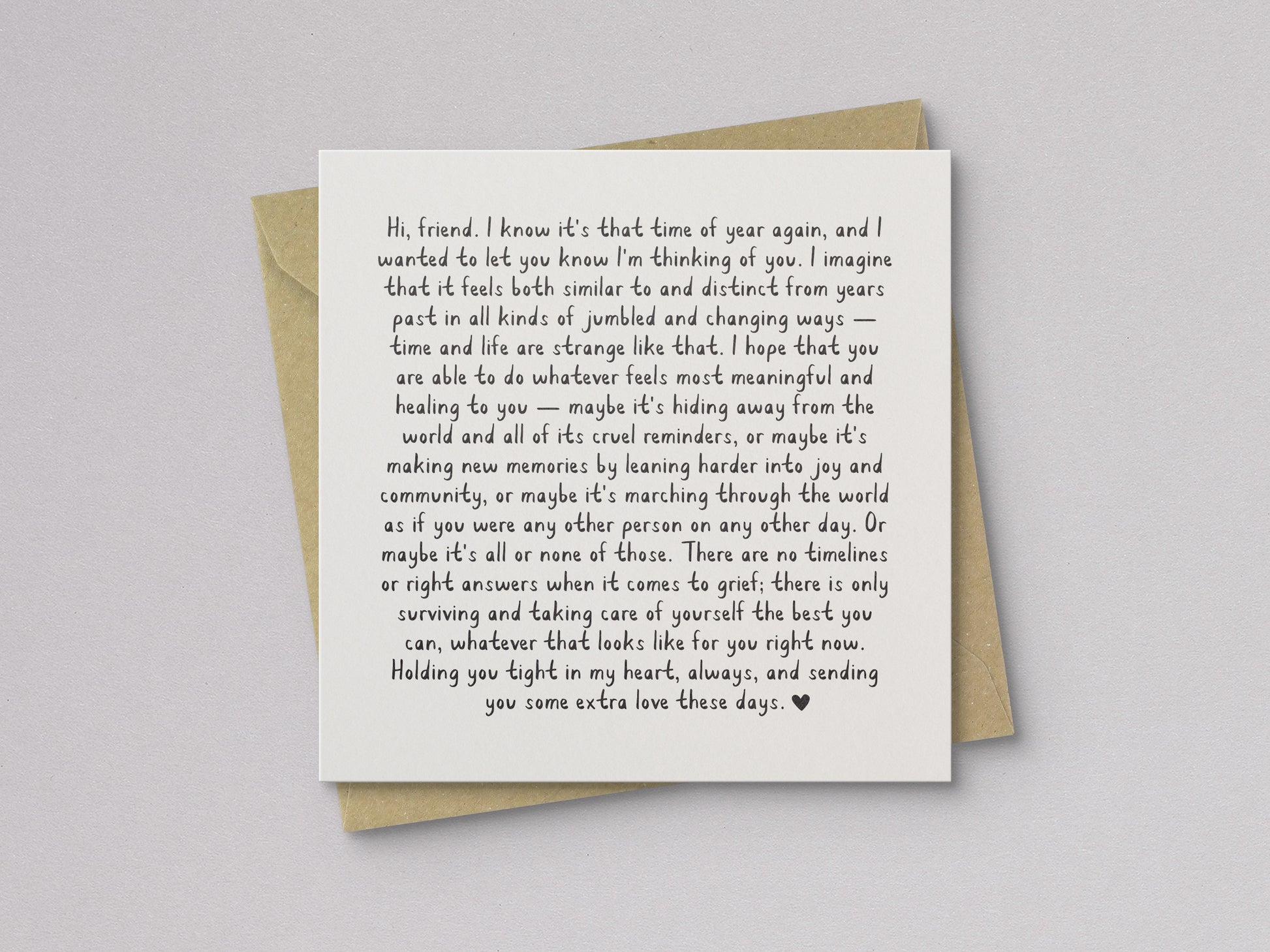 Hard Anniversary Sympathy Card - additional product photo 1