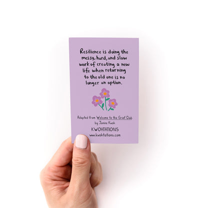 What Resilience Looks Like Zine - Back