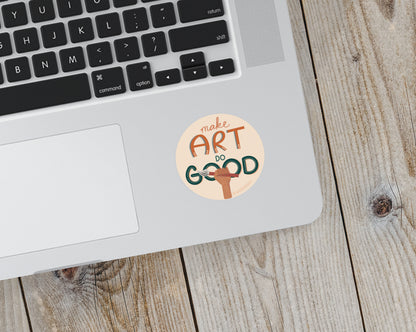 Make Art Do Good Vinyl Sticker - additional product photo 3