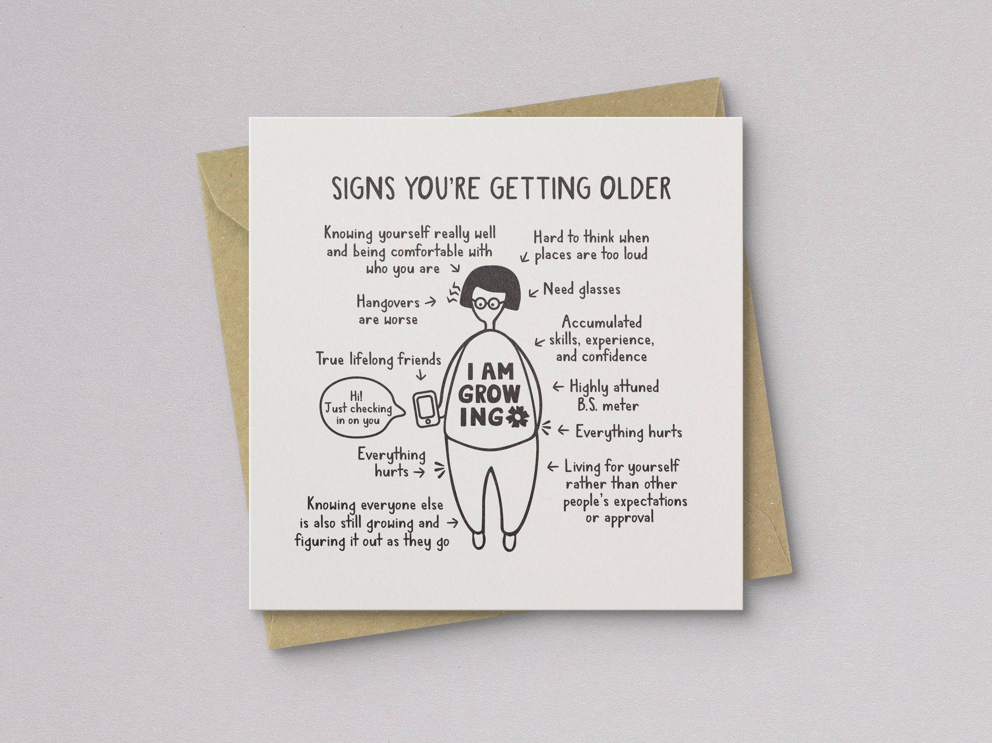 Signs You're Getting Older Birthday Card - additional product photo 1