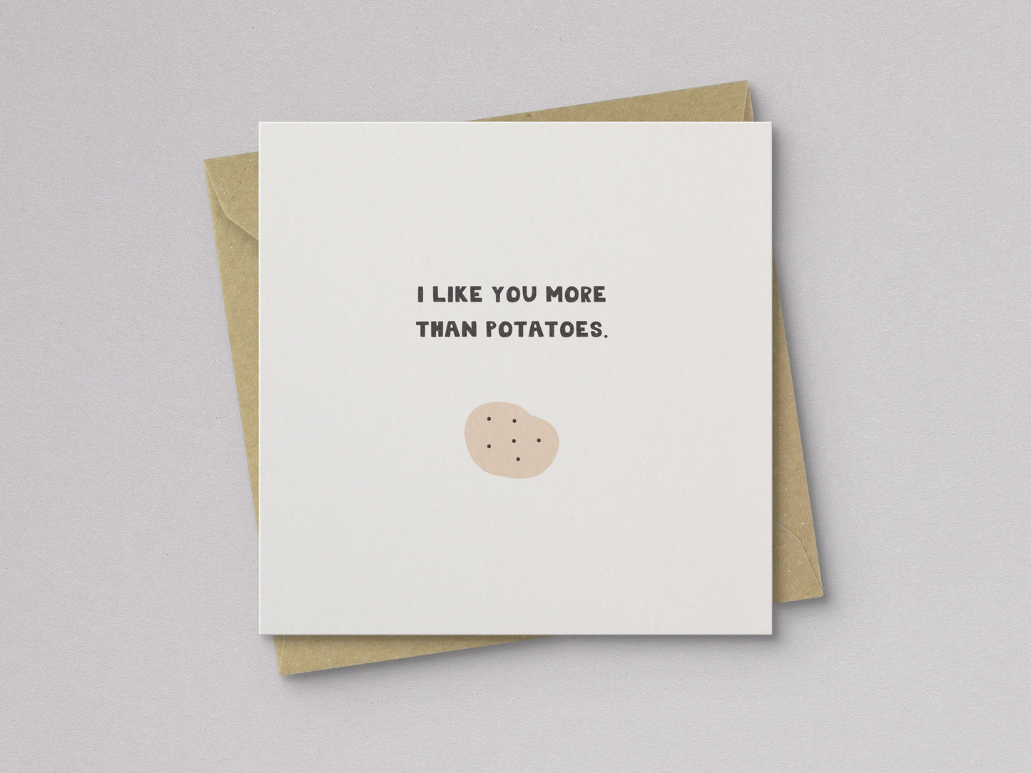 Like You More Than Potatoes Love & Friendship Card - additional product photo 1