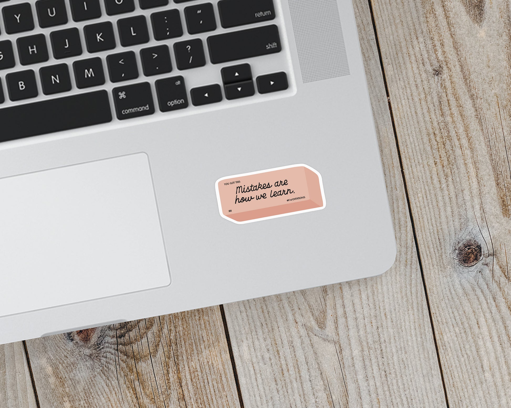 Mistakes Are How We Learn Vinyl Sticker - additional product photo 3