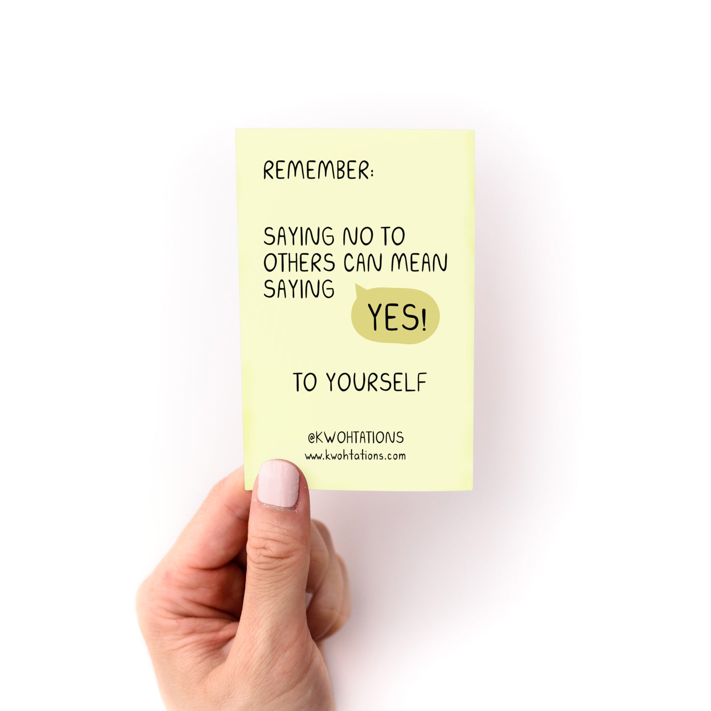 Ways to Say No Zine - Back