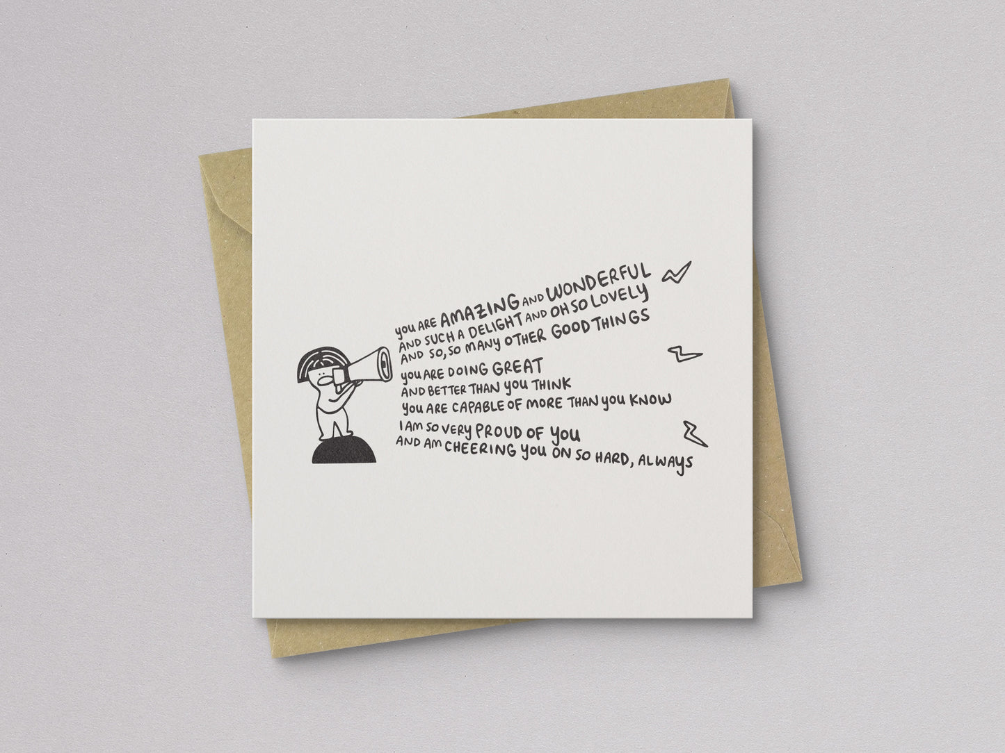 Cheering You On Encouragement Card - additional product photo 1