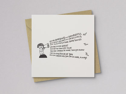 Cheering You On Encouragement Card - additional product photo 1