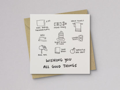 Wishing You All Good Things Birthday Card - additional product photo 1