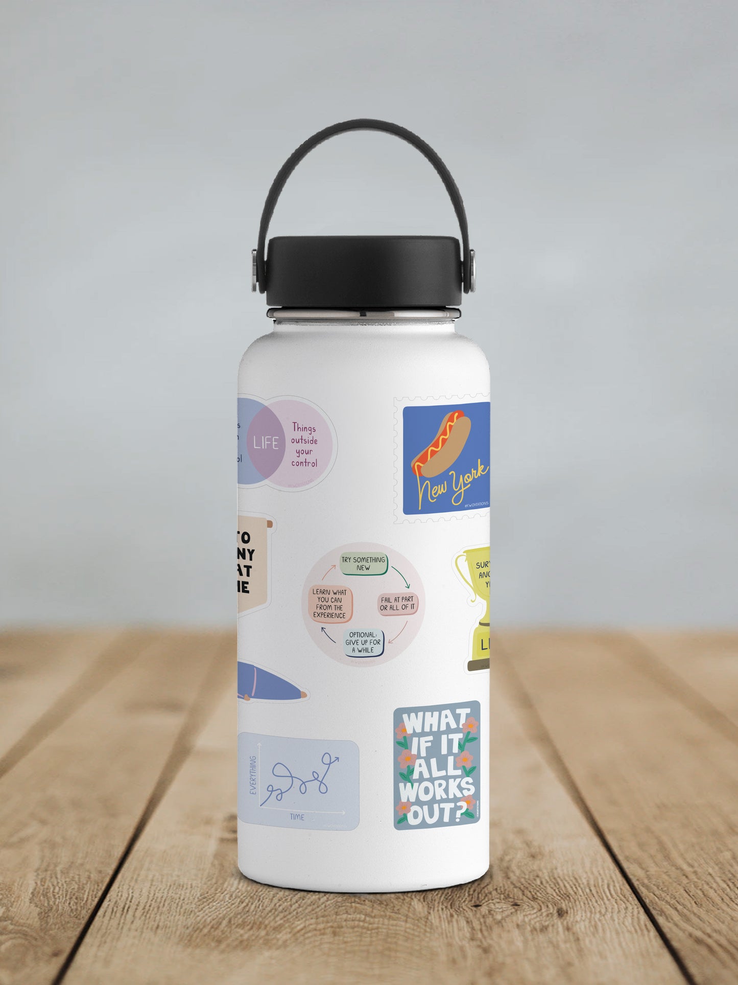 Try Something New Flowchart Vinyl Sticker - additional product photo 2