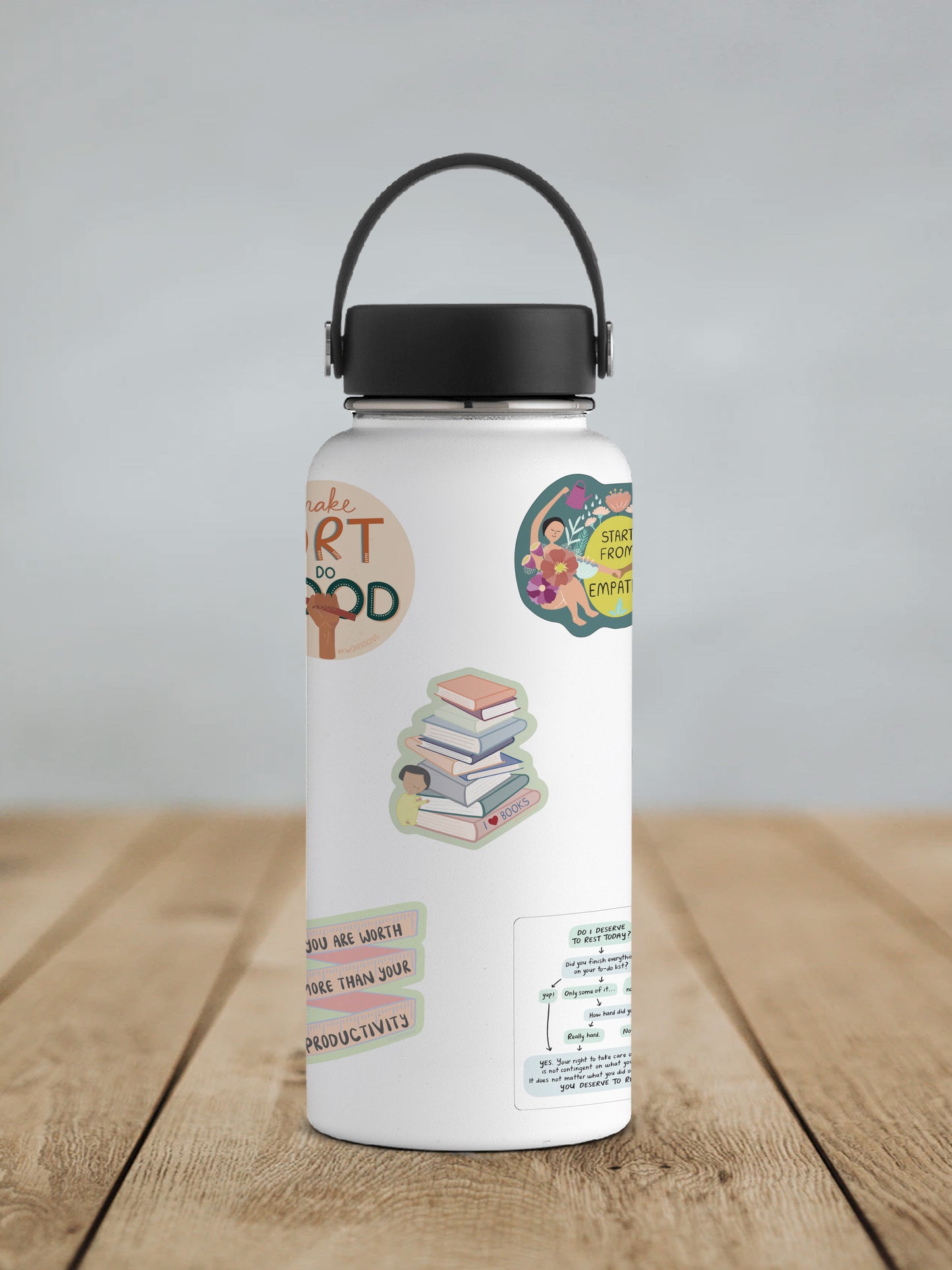 I Heart Books Vinyl Sticker - additional product photo 2