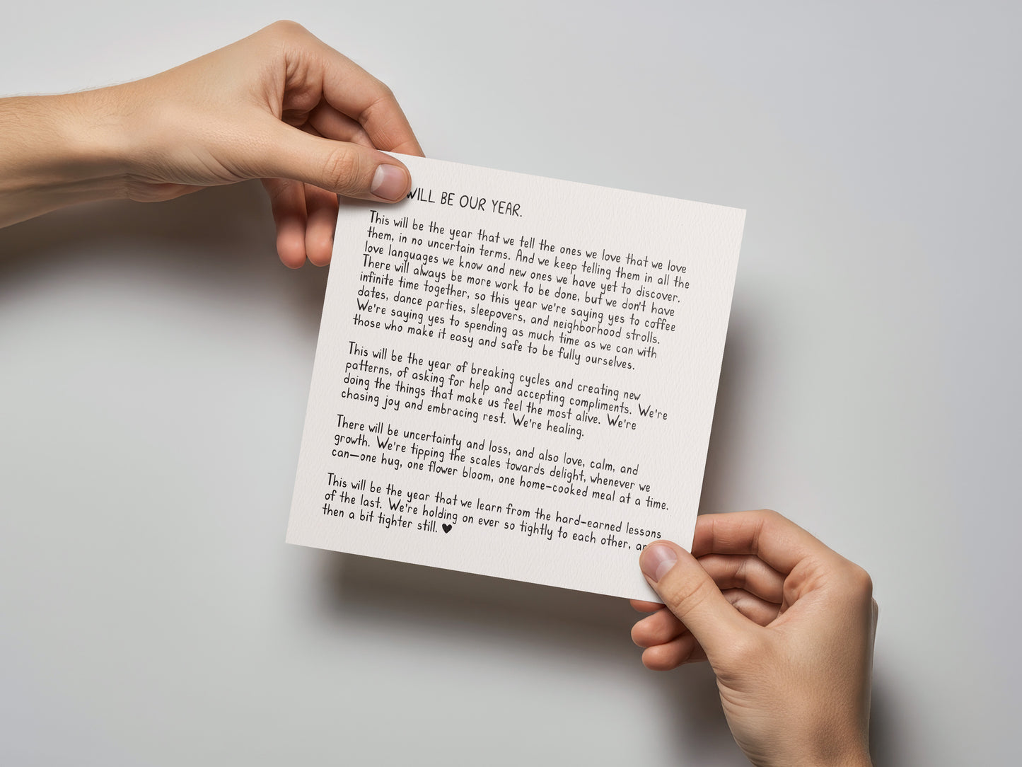 This Will Be Our Year New Years Card - additional product photo 2