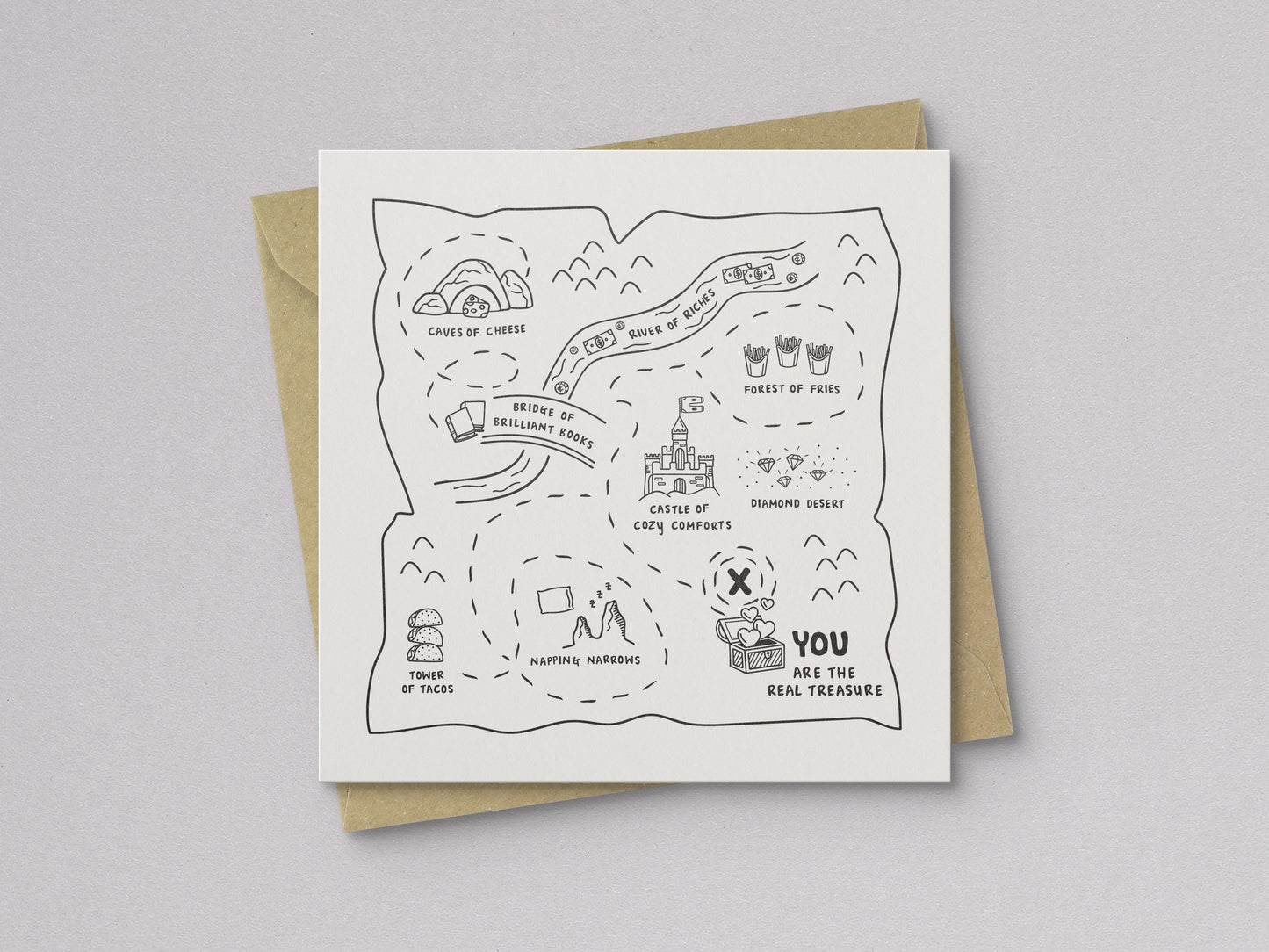 Treasure Map Love Card - additional product photo 1