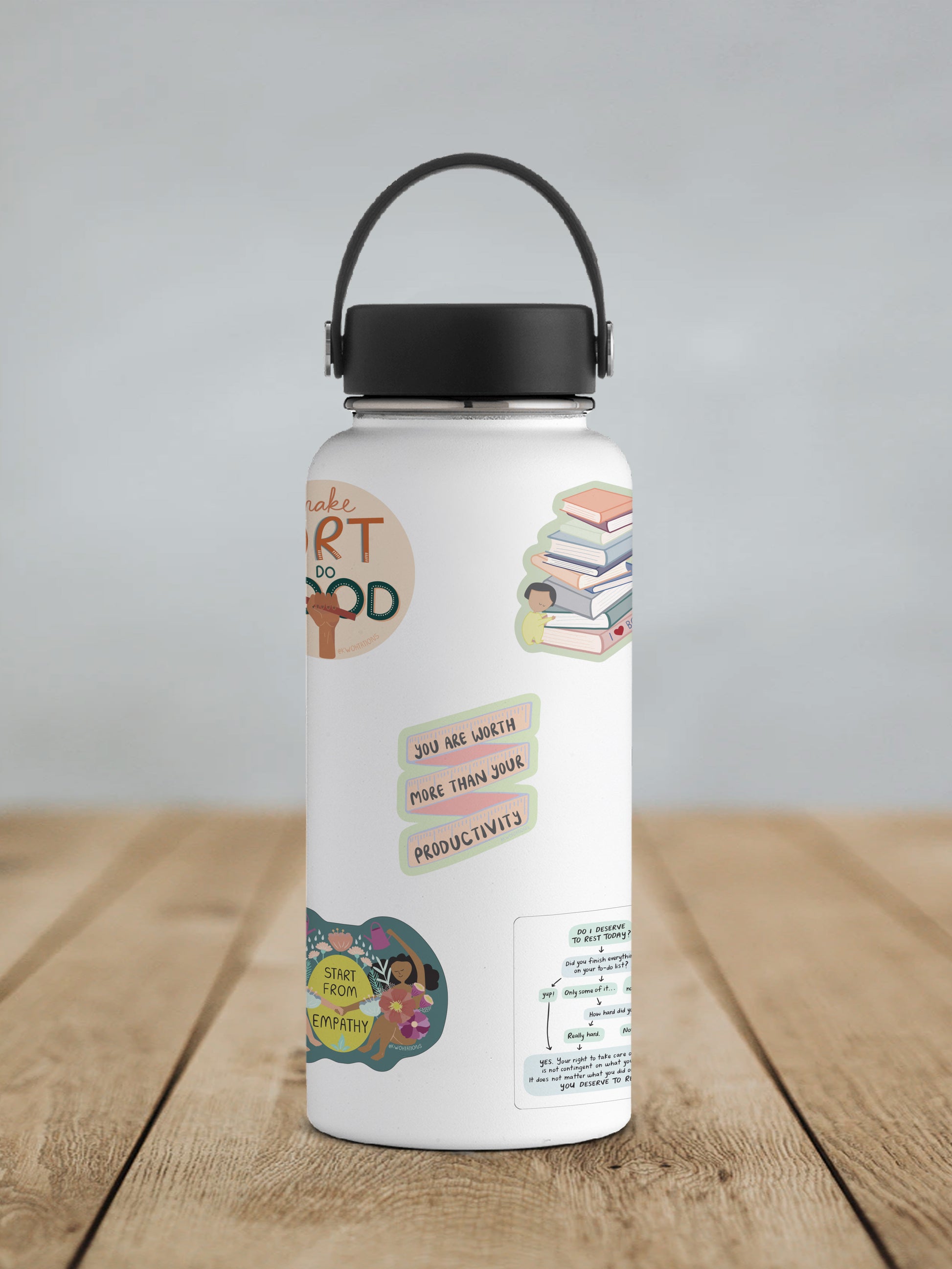You Are More Than Your Productivity Vinyl Sticker - additional product photo 2