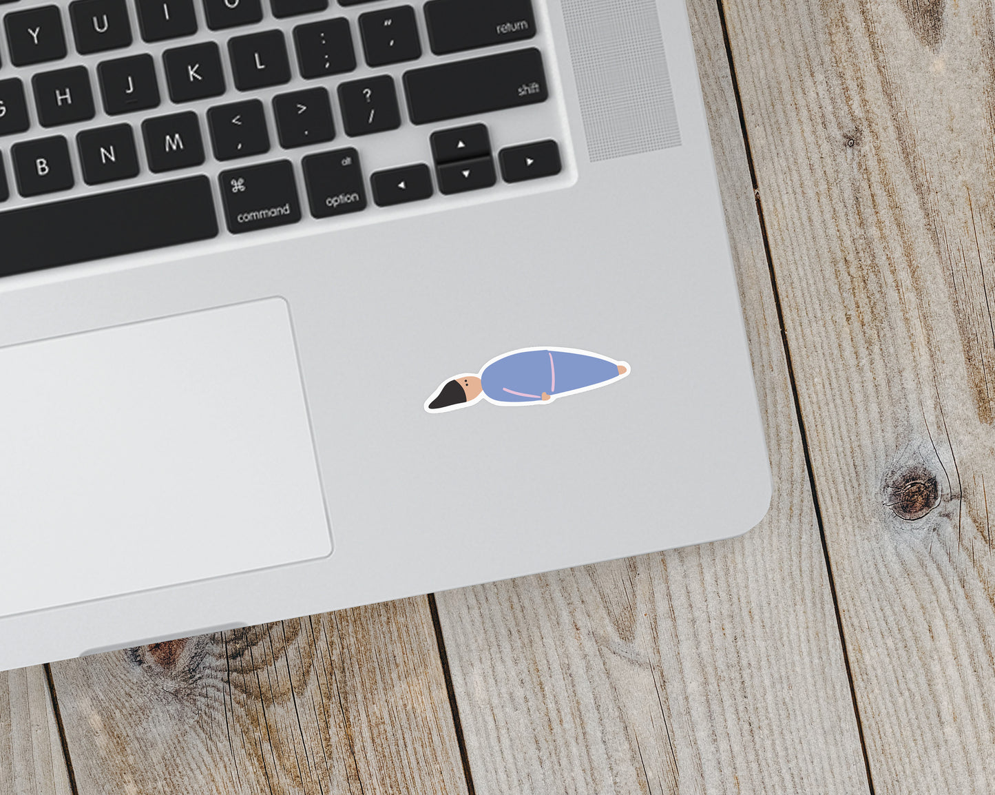Lying Down Vinyl Sticker - additional product photo 3