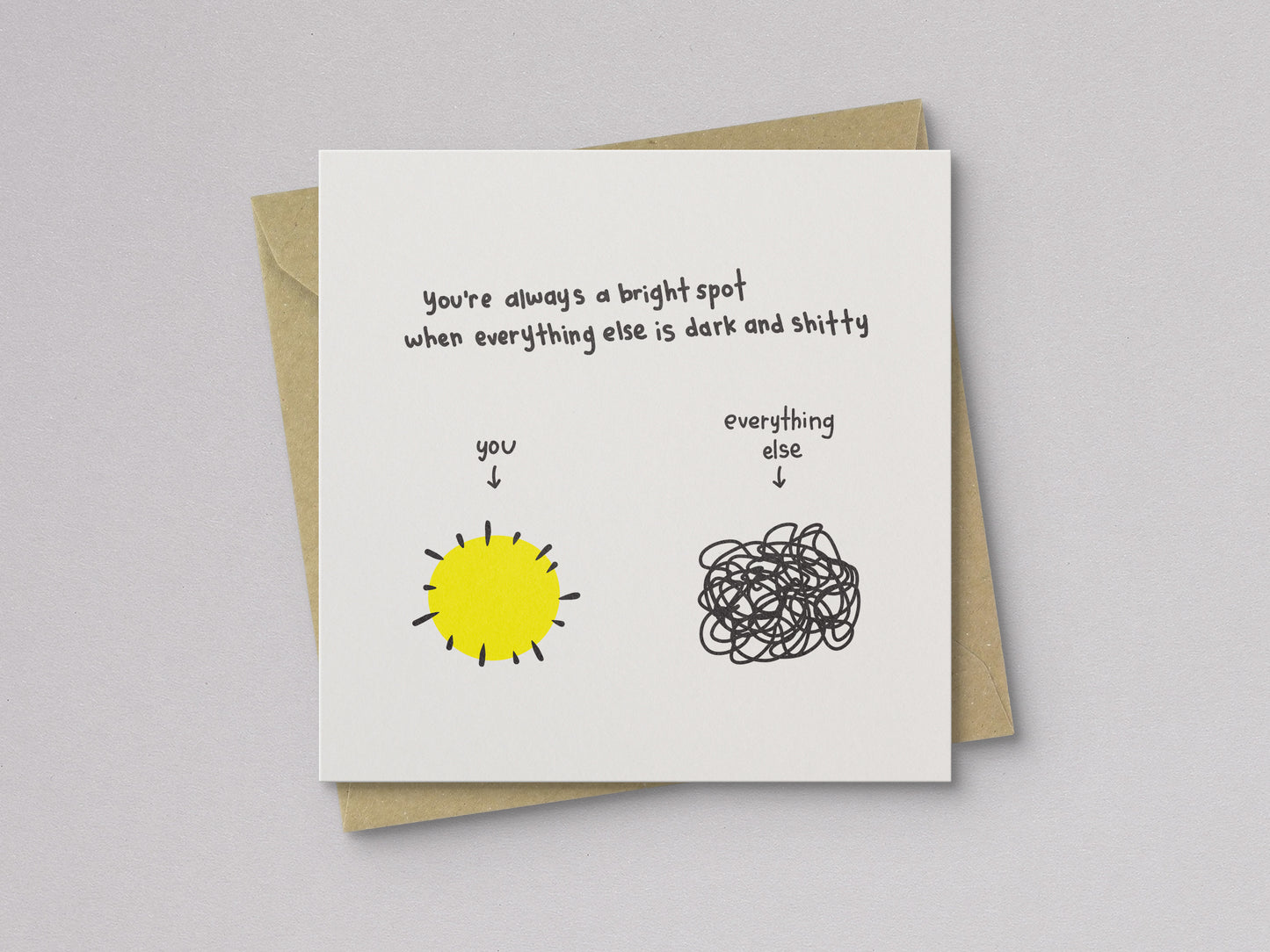 You're a Bright Spot Love & Friendship Card - additional product photo 1