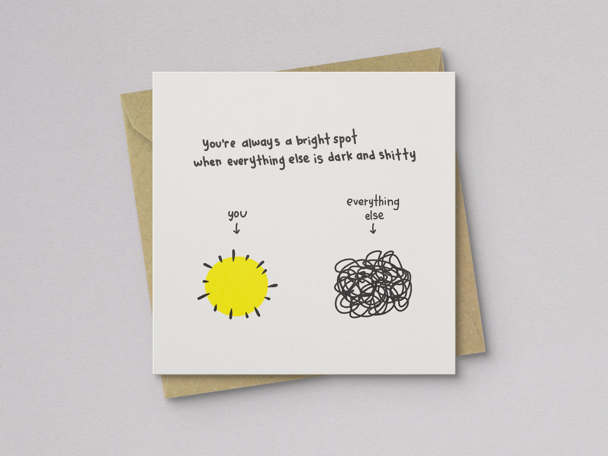 You're a Bright Spot Love & Friendship Card - additional product photo 1