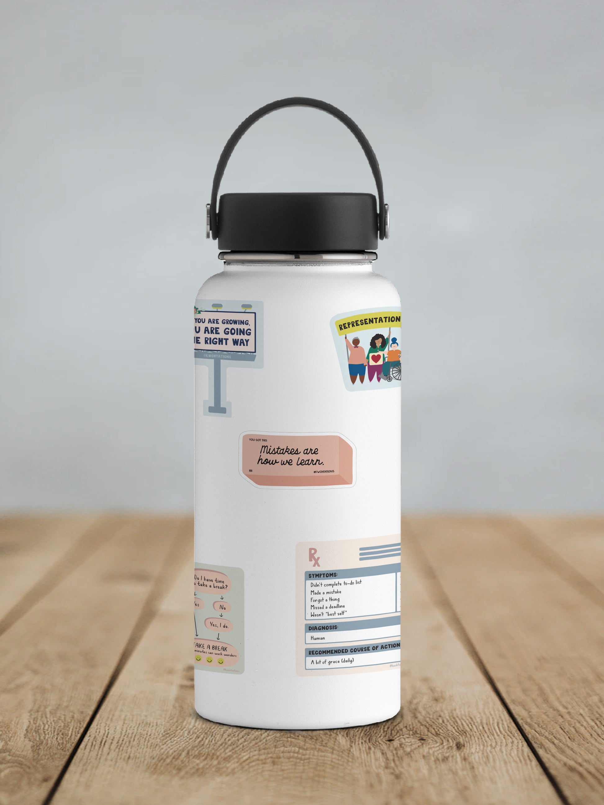 Mistakes Are How We Learn Vinyl Sticker - additional product photo 2