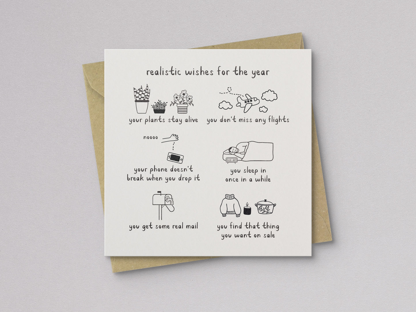 Realistic Wishes for the Year Card - additional product photo 1
