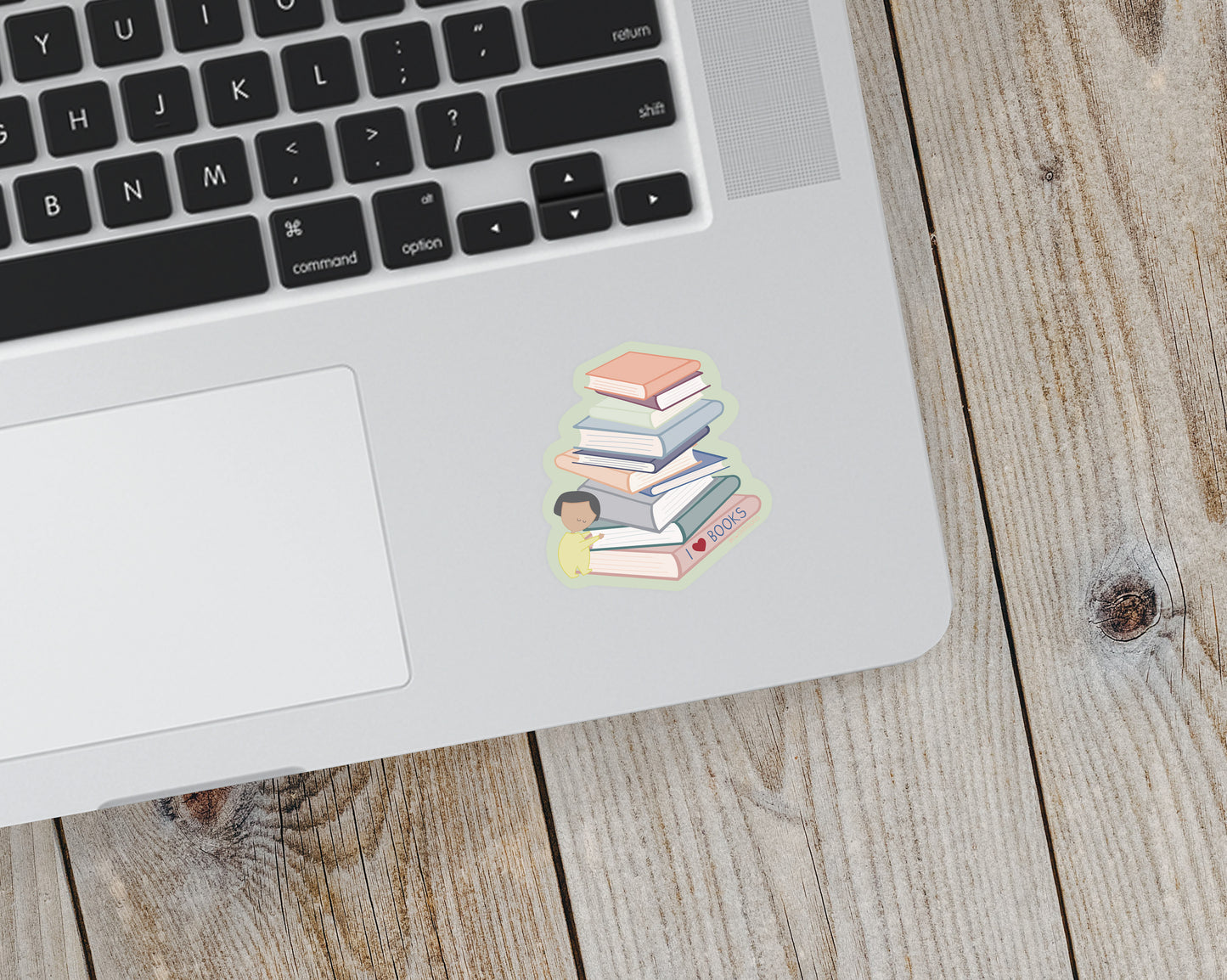 I Heart Books Vinyl Sticker - additional product photo 3