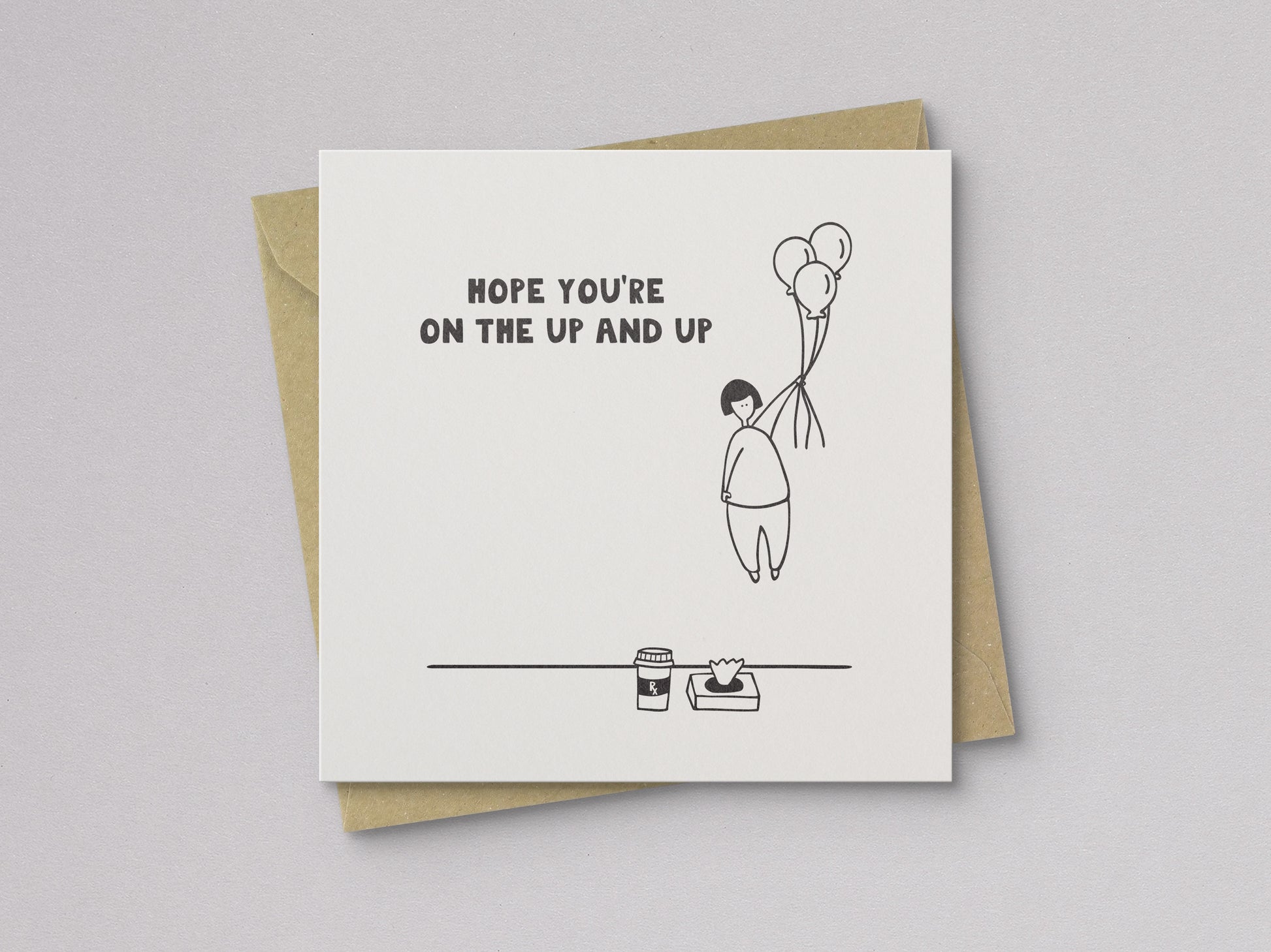 Hope You're on the Up and Up Get Well Card - additional product photo 1