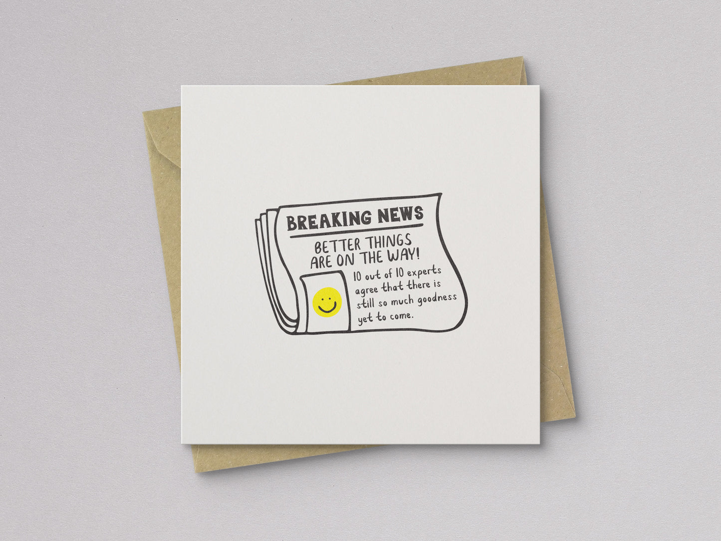 Better Things Ahead Newspaper Encouragement Card - additional product photo 1