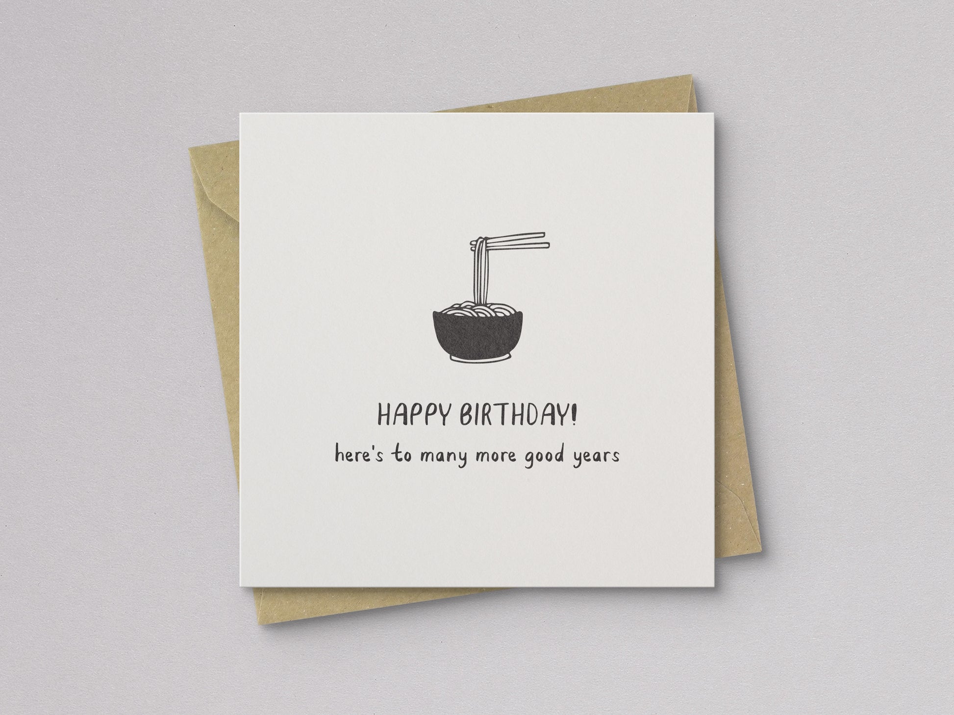 Longevity Noodles Birthday Card - additional product photo 1