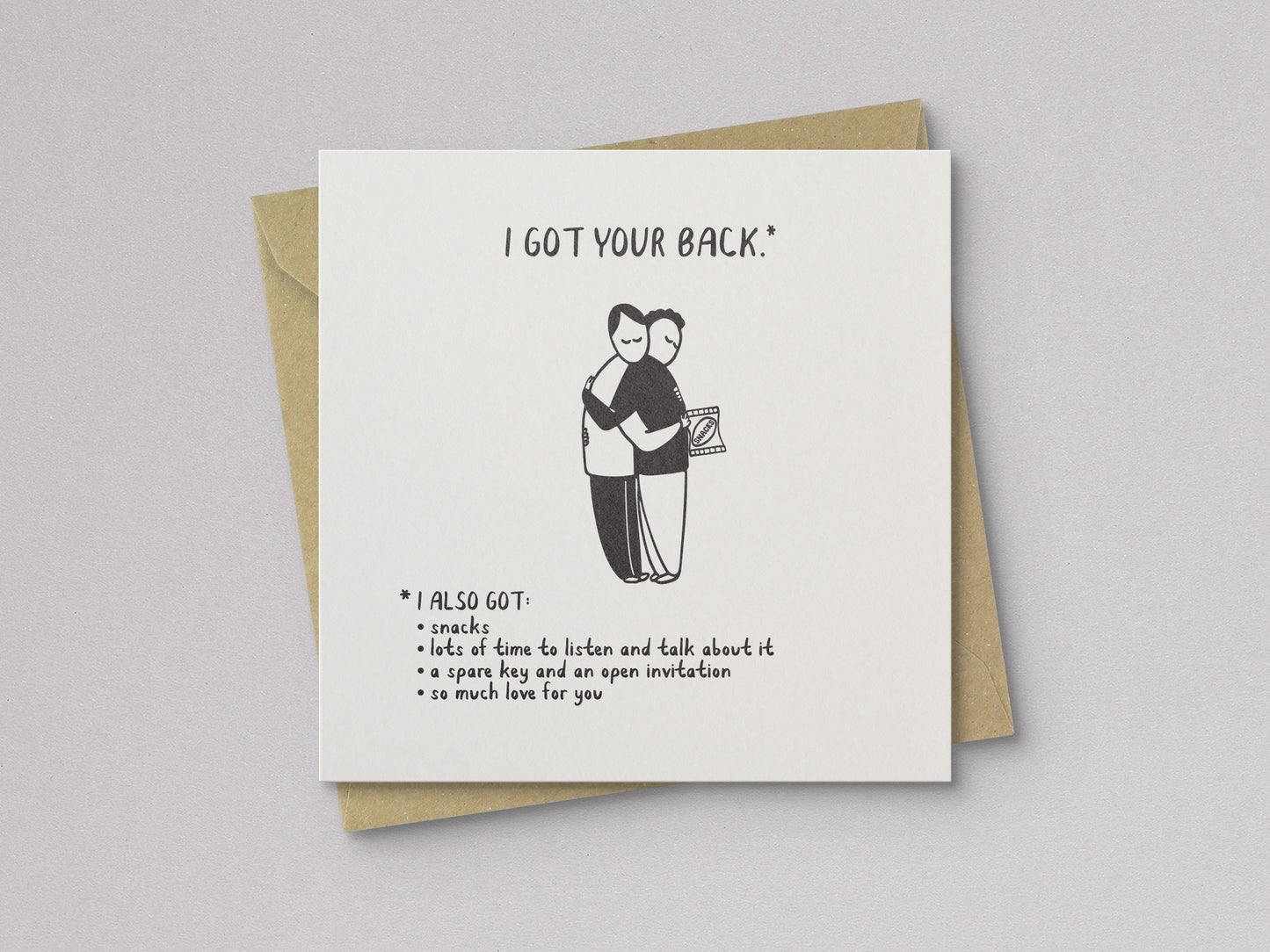 I Got Your Back Sympathy Card - additional product photo 1